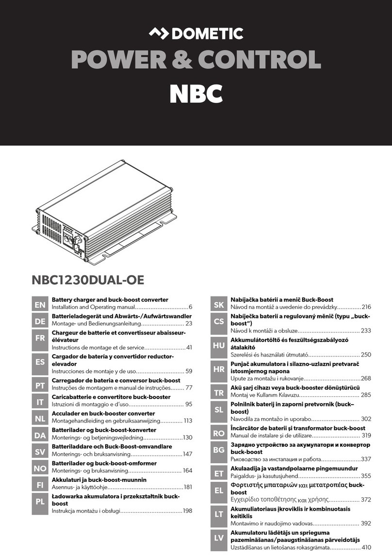 Dometic NBC Series Installation and operating manual