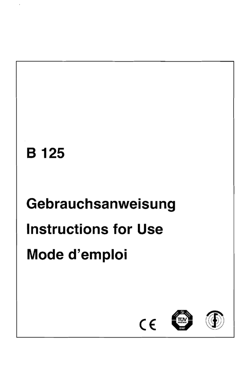 Brune B 125 User manual