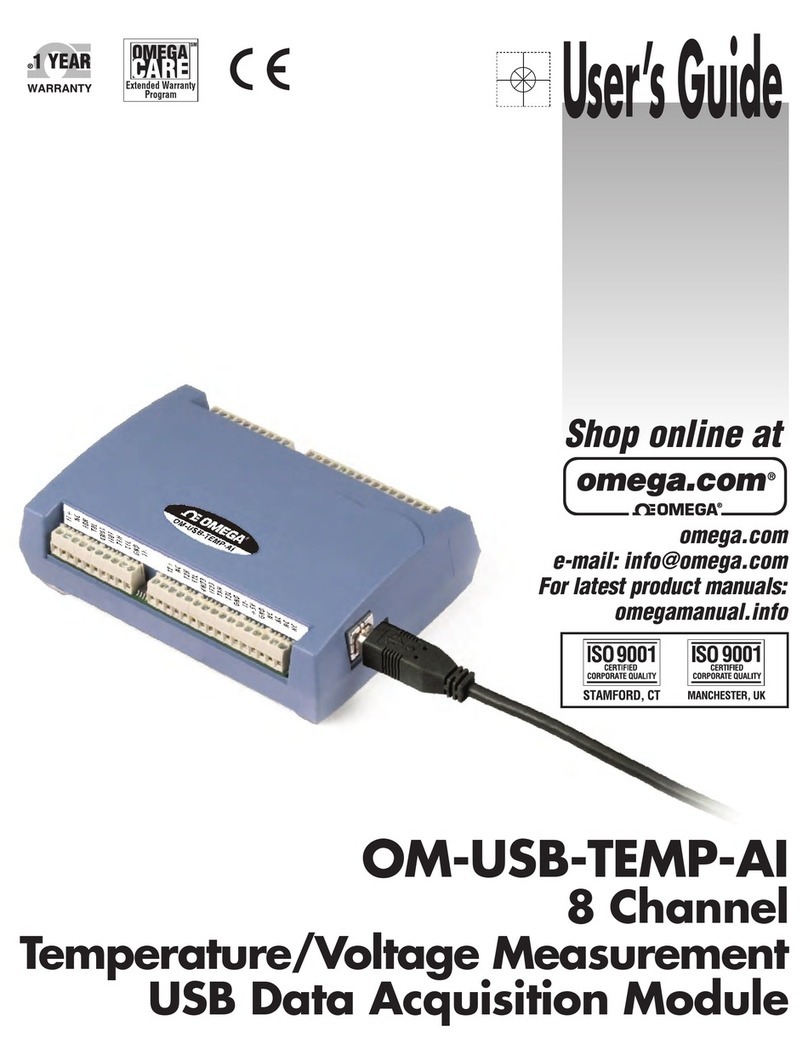 Omega OM-USB-TEMP-AI User manual Omega OM-USB-TEMP-AI User manual