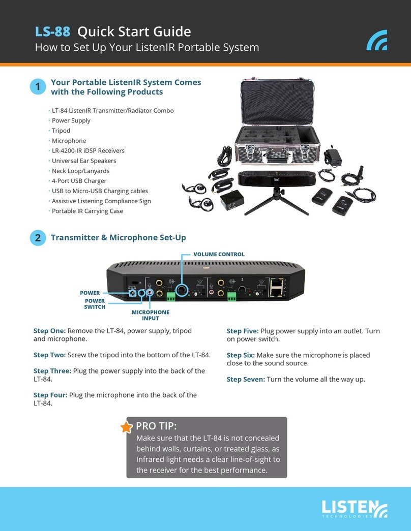 Listen LS-88 quick start guide