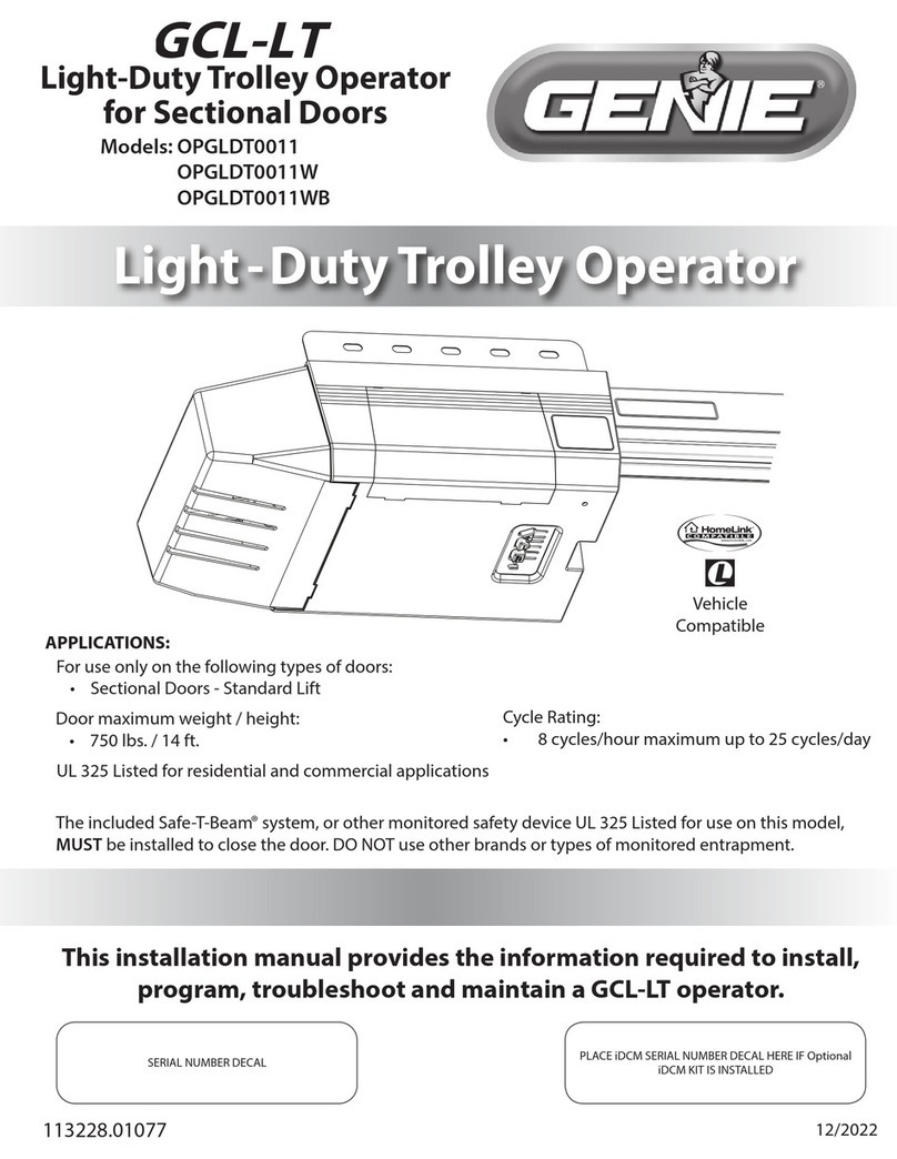 Genie GCL-LT User manual