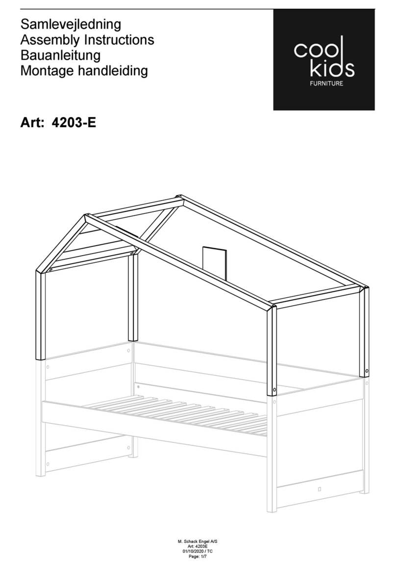 Cool Kids Furniture 4203-E Assembly instructions