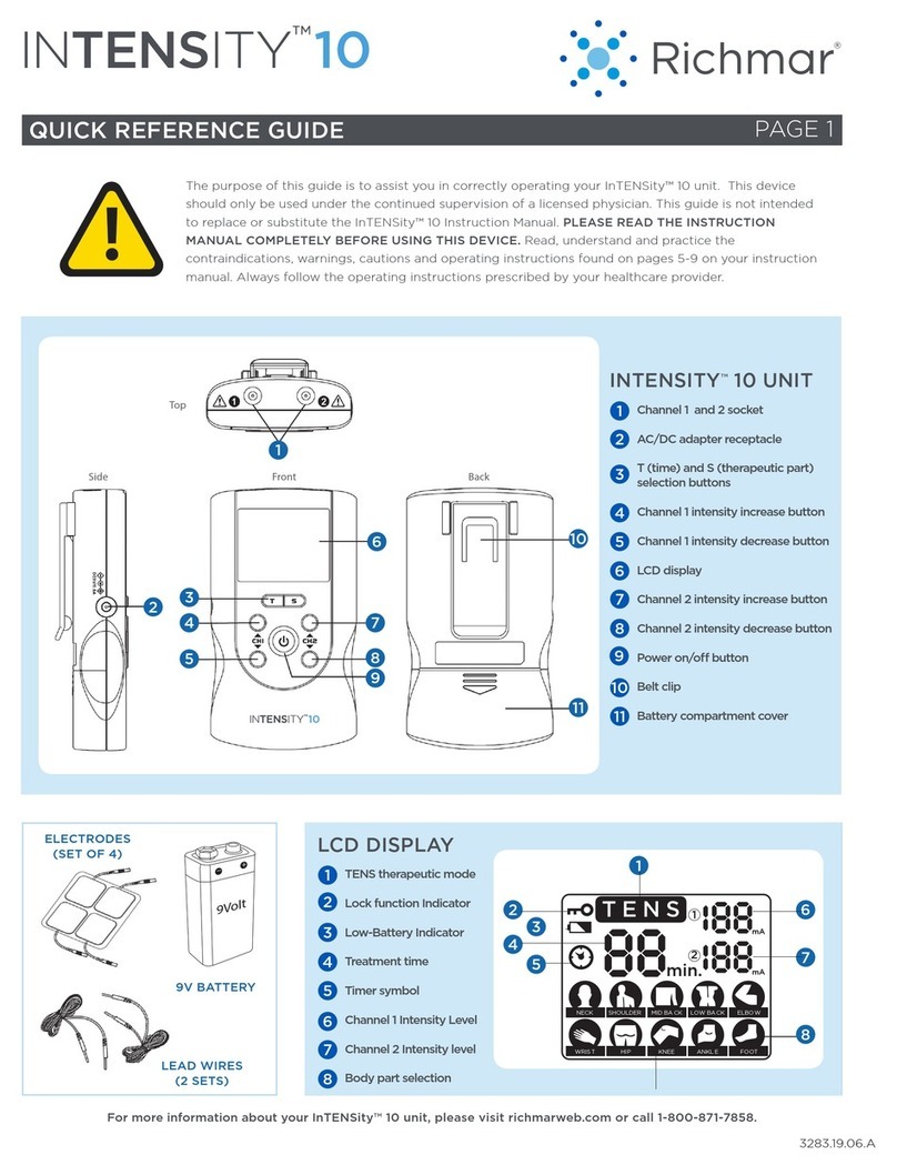 Richmar InTENSity 10 User manual