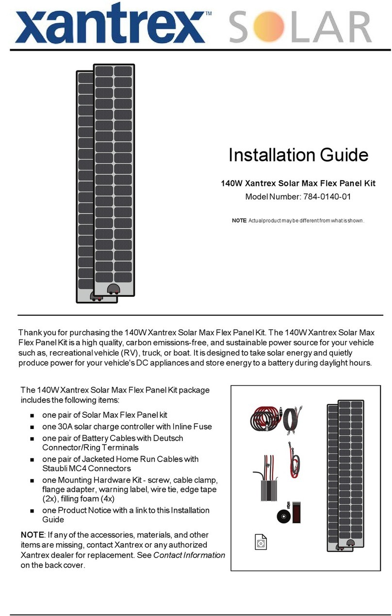 Xantrex SOLAR Max Flex 784-0140-01 installation guide