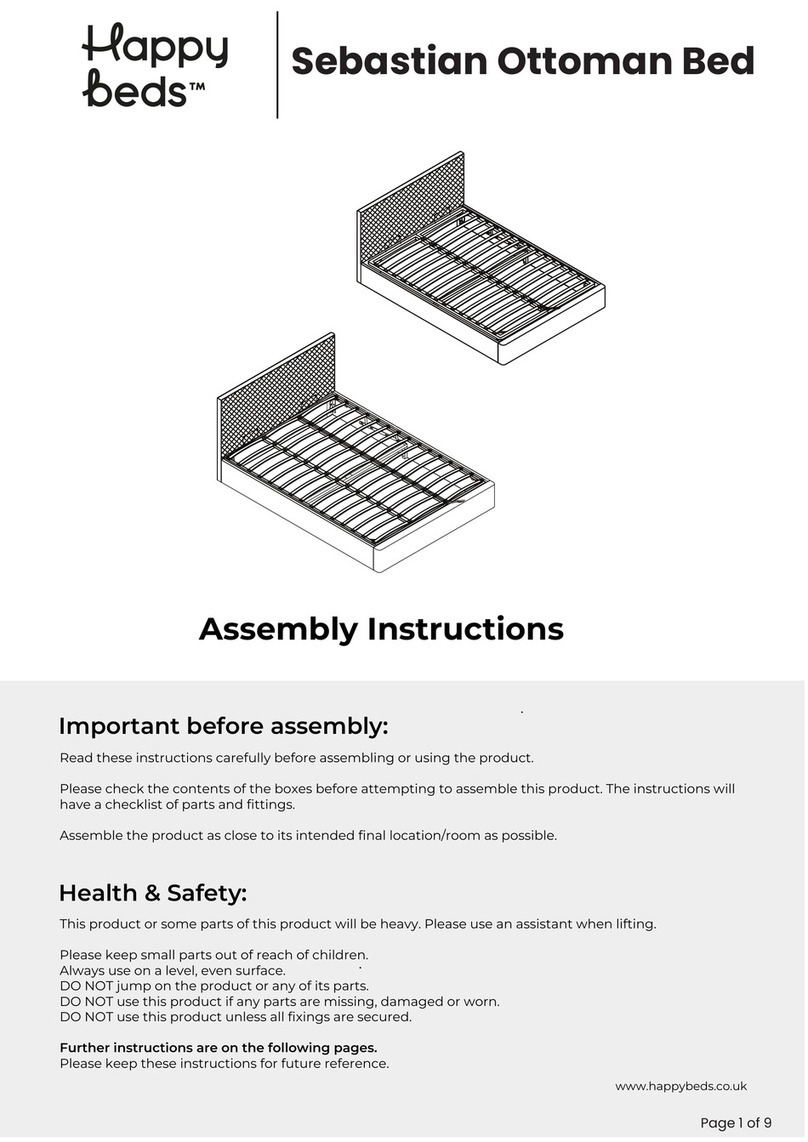 Happy Beds Sebastian Ottoman Bed Assembly instructions Happy Beds Sebastian Ottoman Bed Assembly instructions