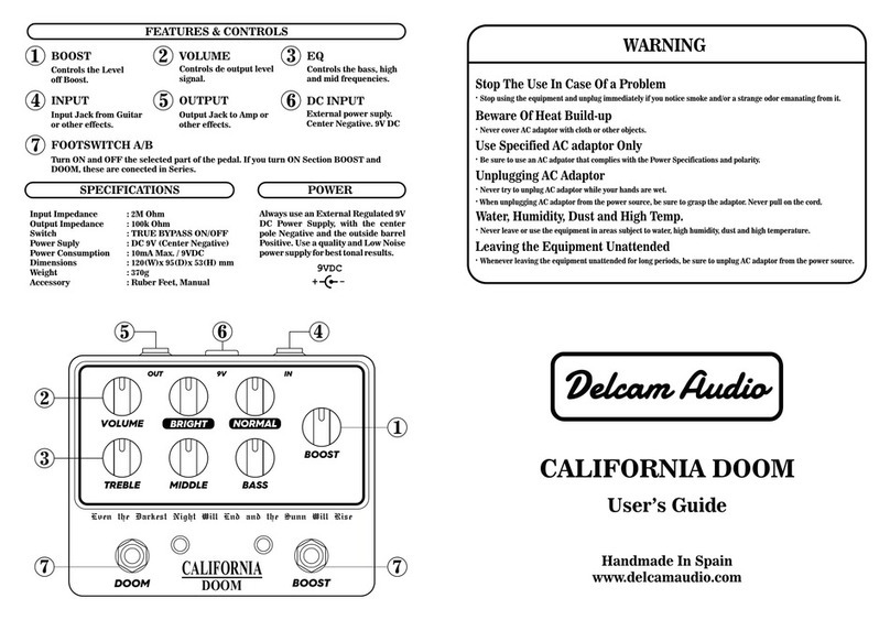 Delcam Audio CALIFORNIA DOOM user guide