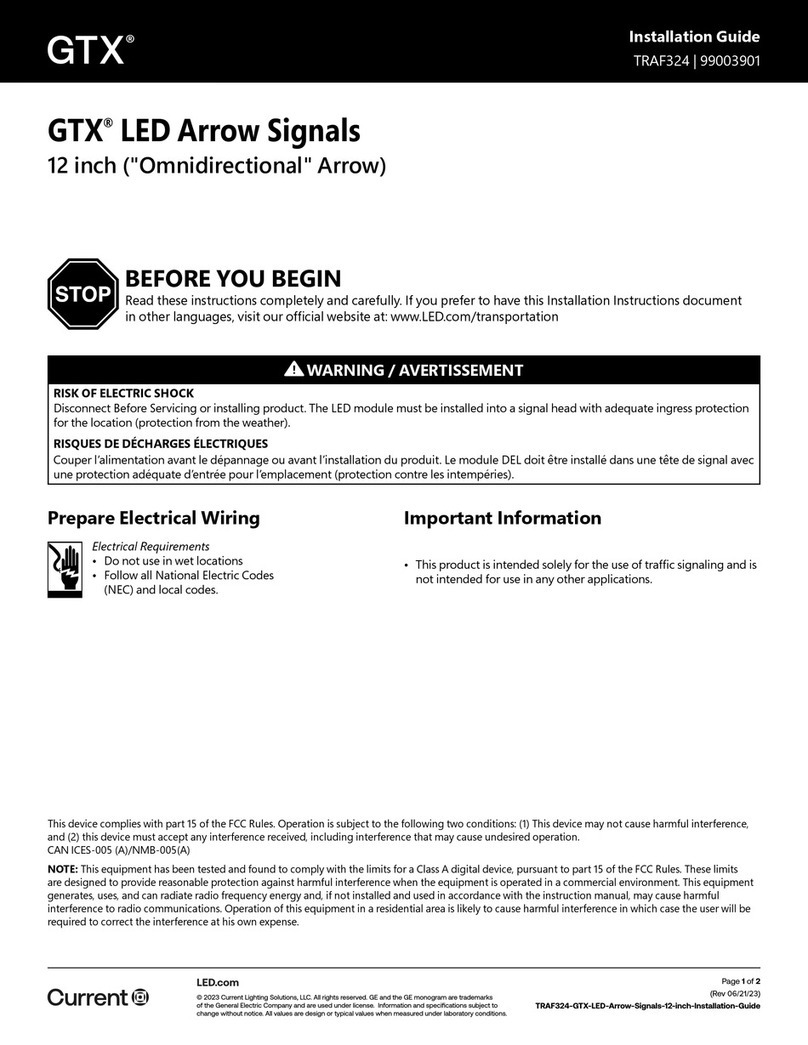 Current GTX TRAF324 User manual