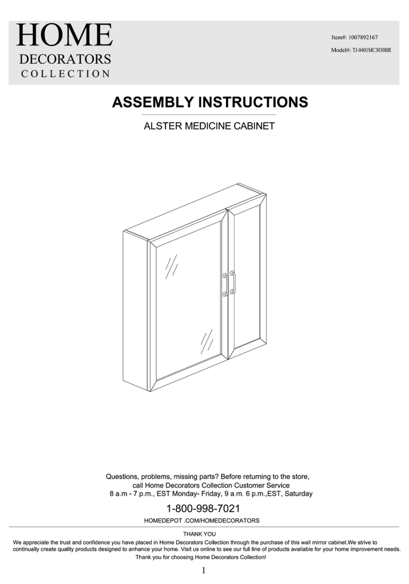 Home Decorators Collection ALSTER TJ-0401MC3030B Assembly instructions