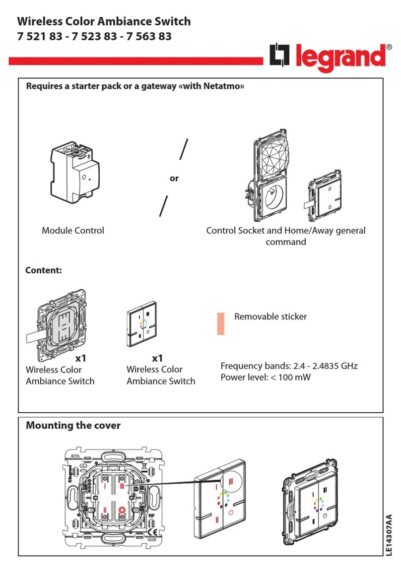LEGRAND 7 521 83 User manual