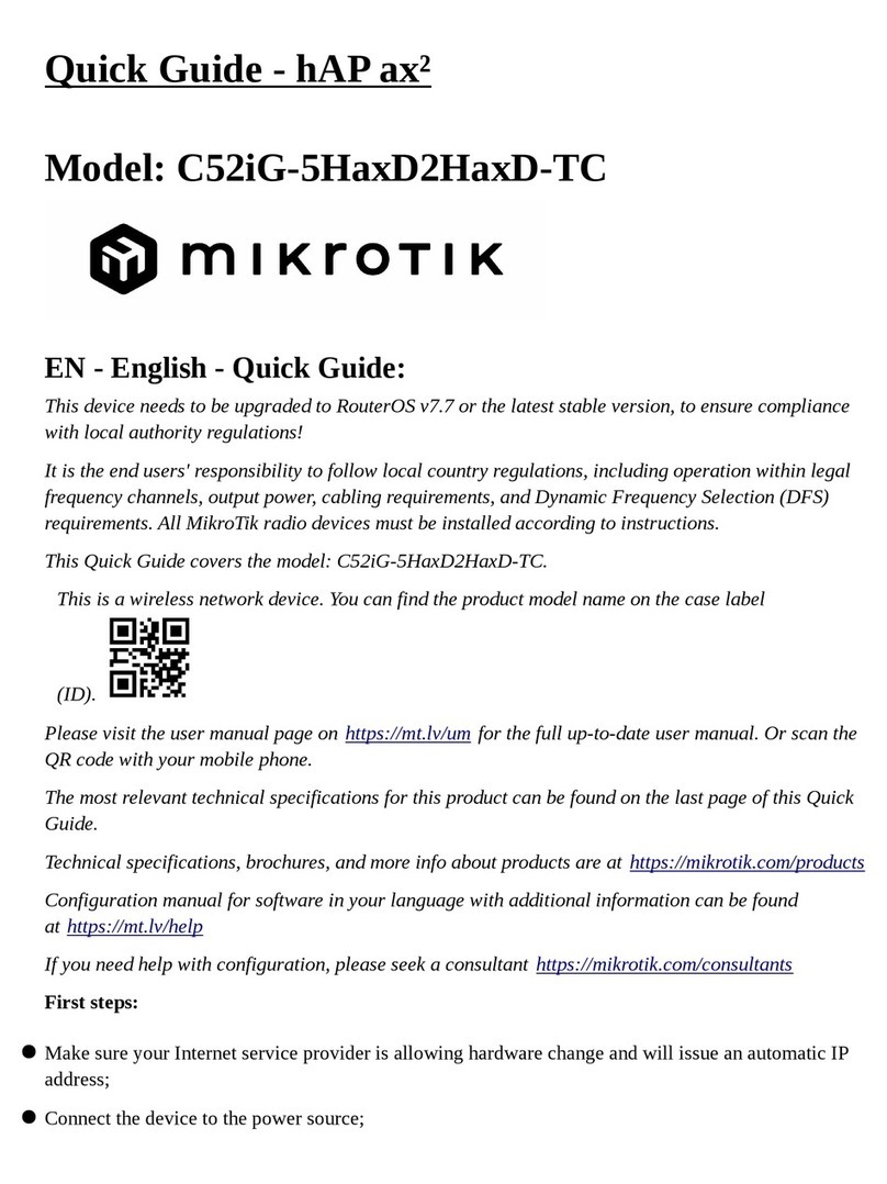 MikroTik C52iG-5HaxD2HaxD-TC User manual