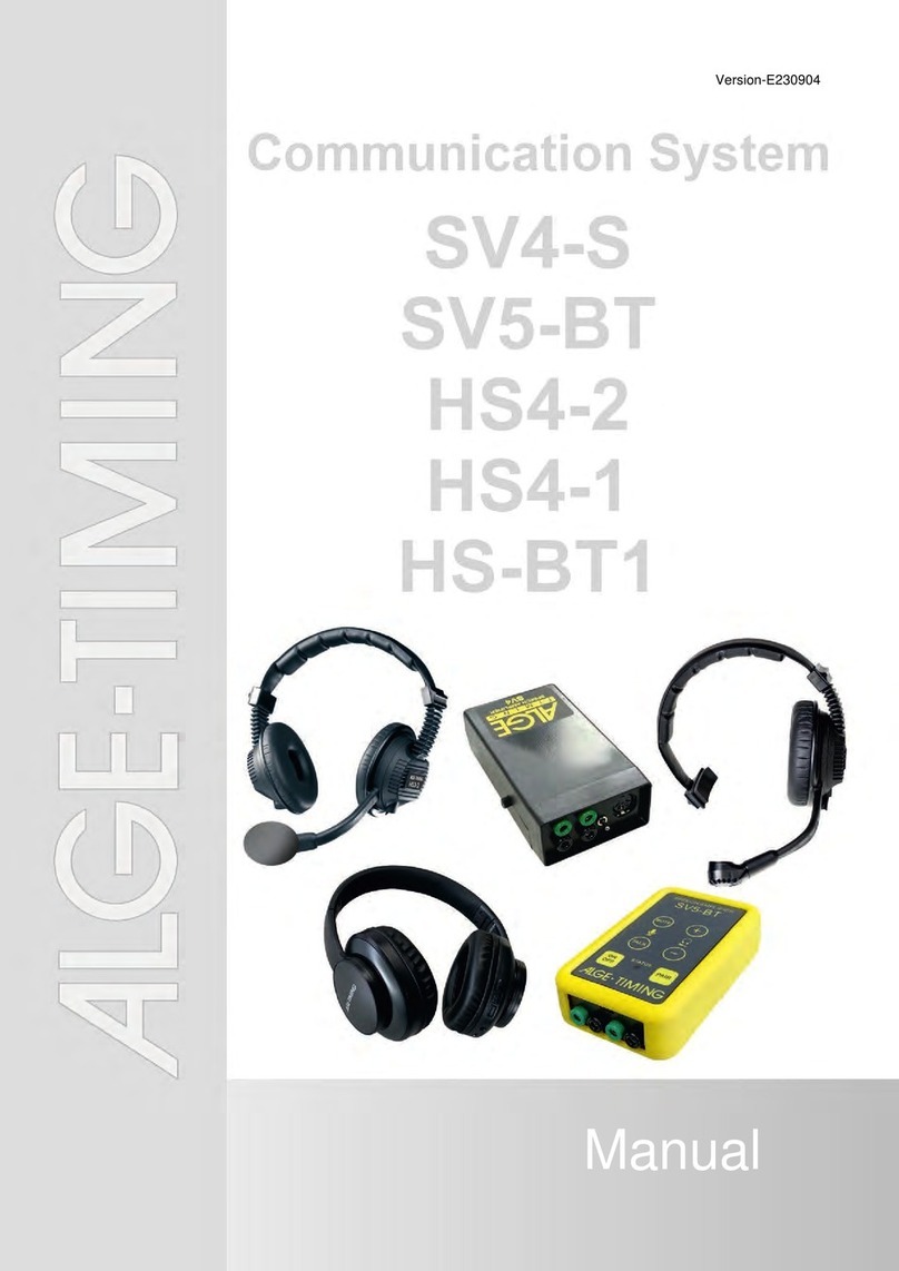 ALGE-Timing SV4-S User manual