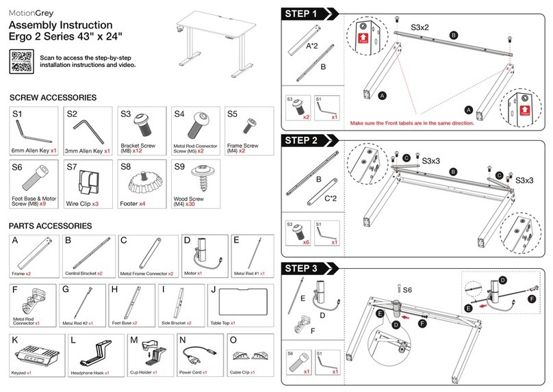 MotionGrey Ergo 2 Series User manual