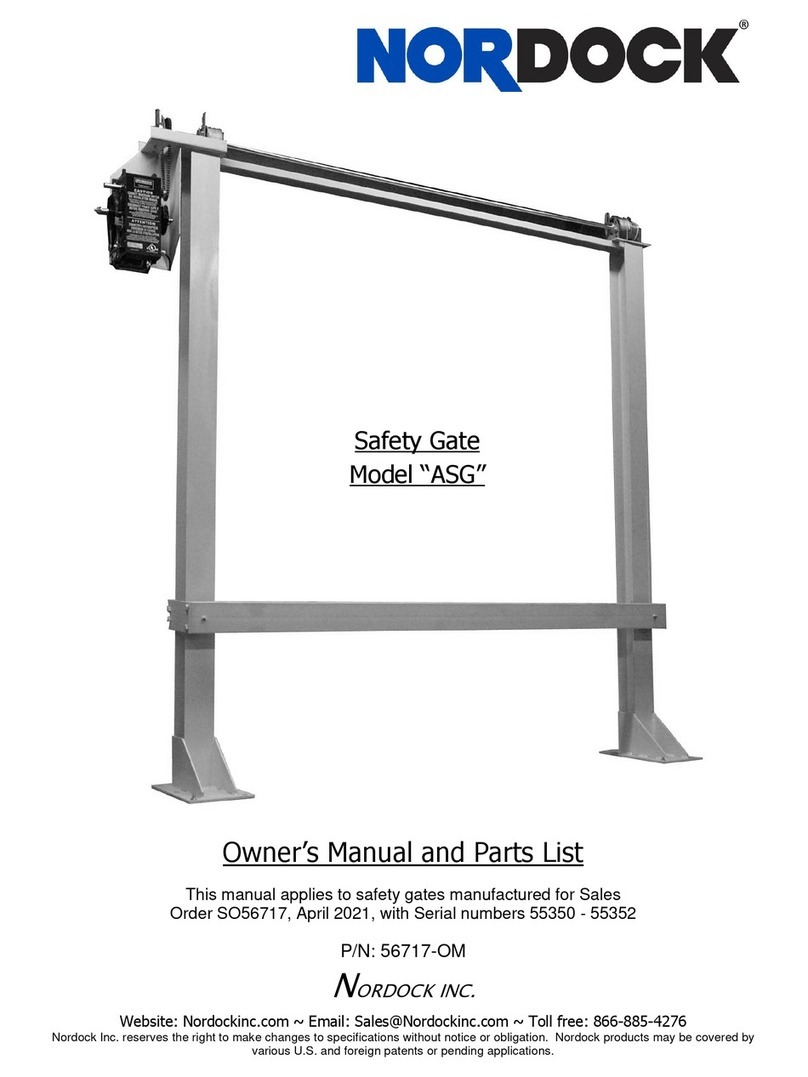 NORDOCK ASG Owner's manual and parts list NORDOCK ASG Owner's manual and parts list