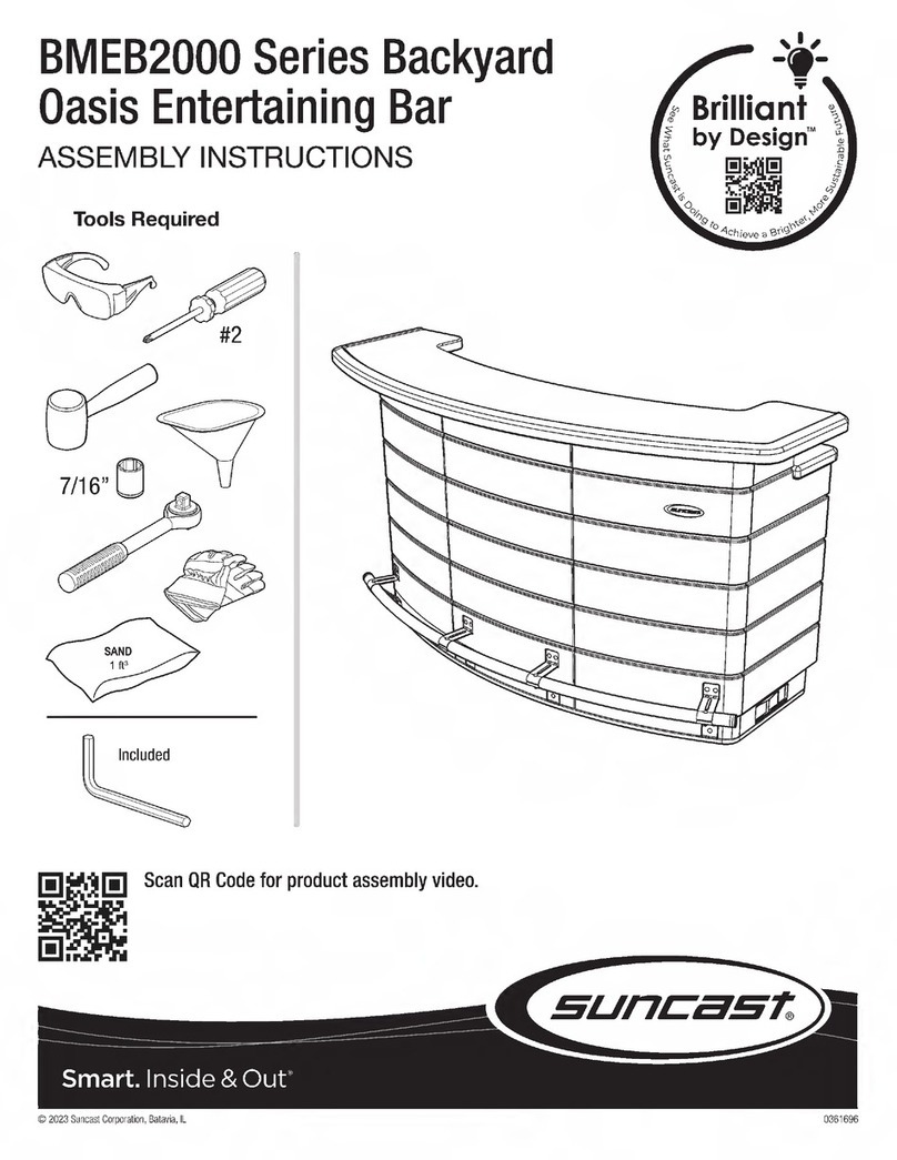 Suncast Brilliant by Design BMEB2000 Series User manual