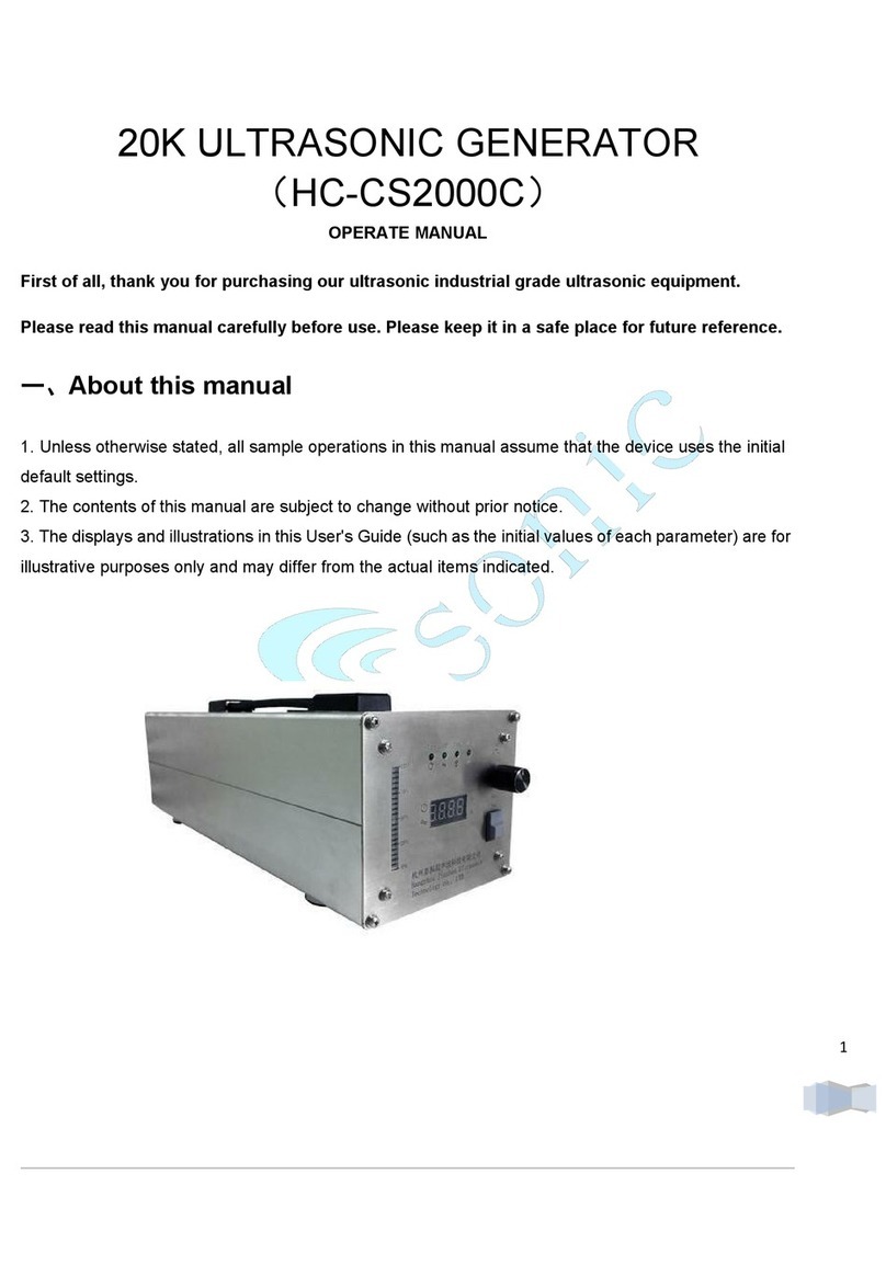 RPS sonic HC-CS2000C Operate Manual
