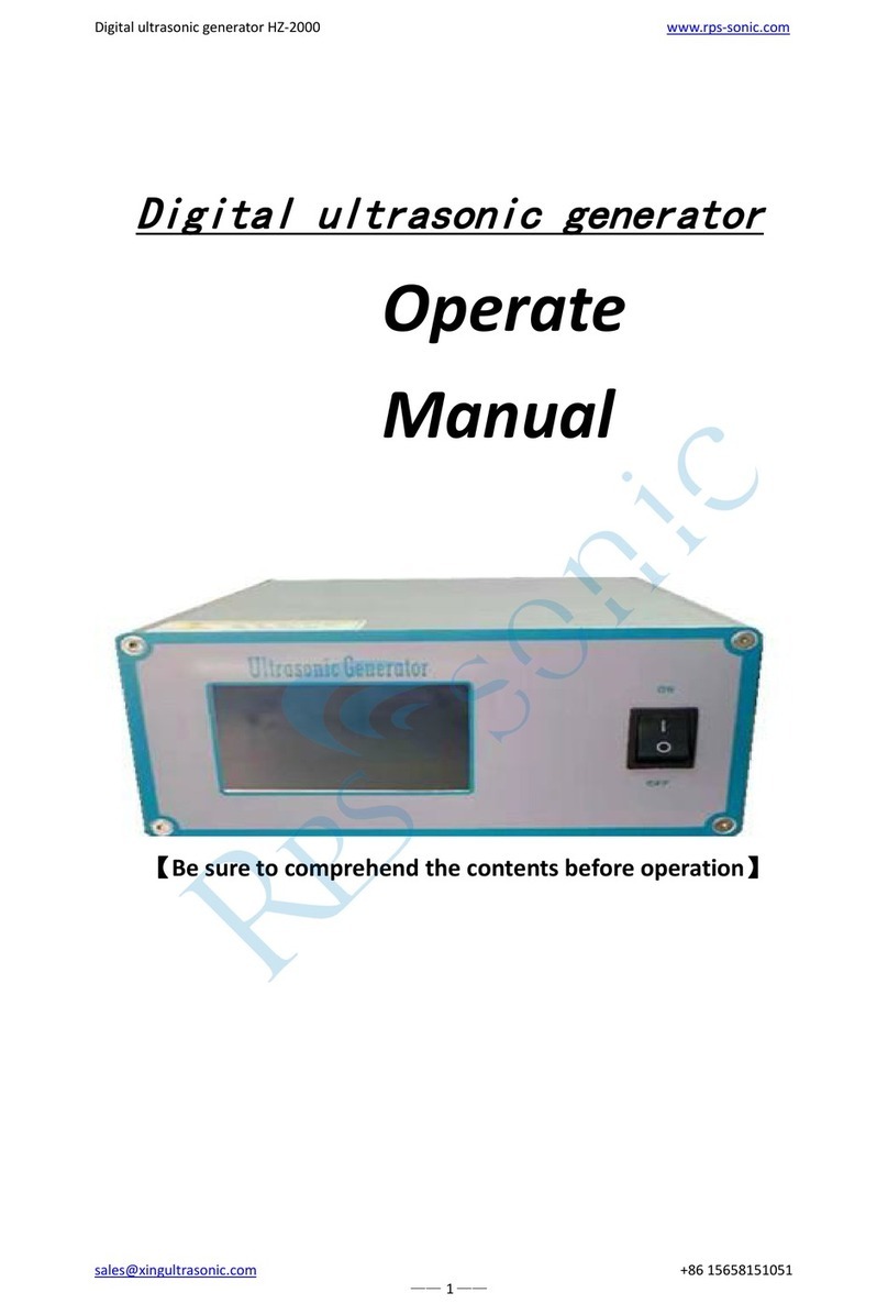 RPS sonic HZ-2000 Operate Manual