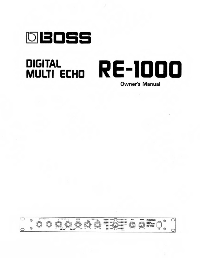 BOSSCO RE-1000 owner's manual