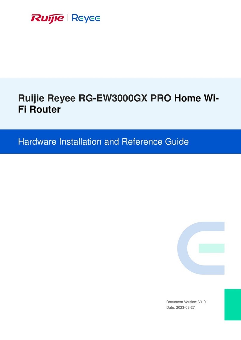 Ruijie Reyee RG-EW3000GX PRO Hardware  installation and reference guide