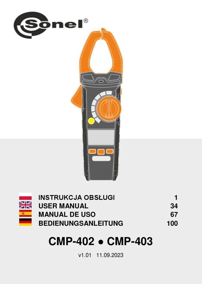 Sonel CMP-402 User manual Sonel CMP-402 User manual