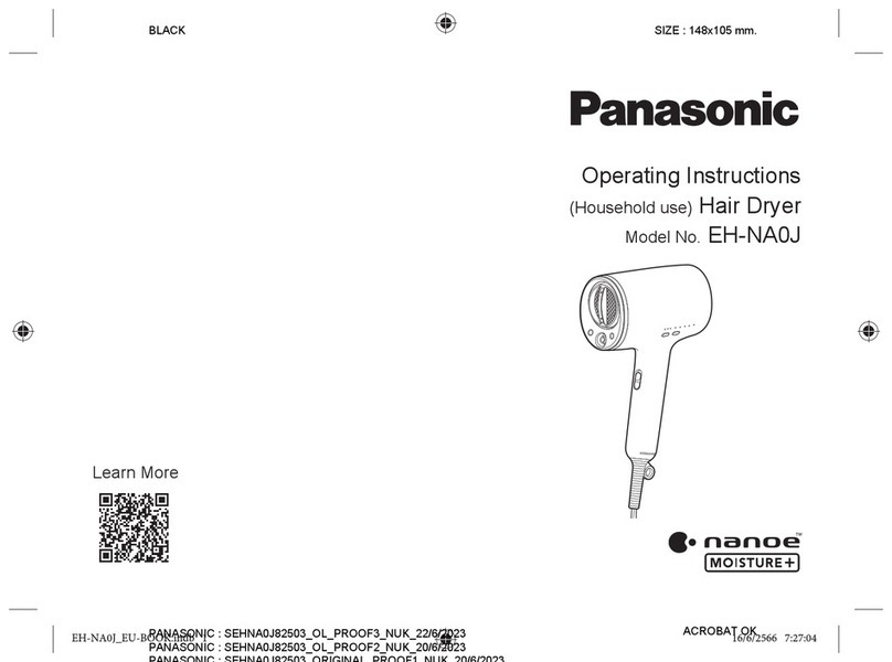 Panasonic EH-NA0J operating instructions