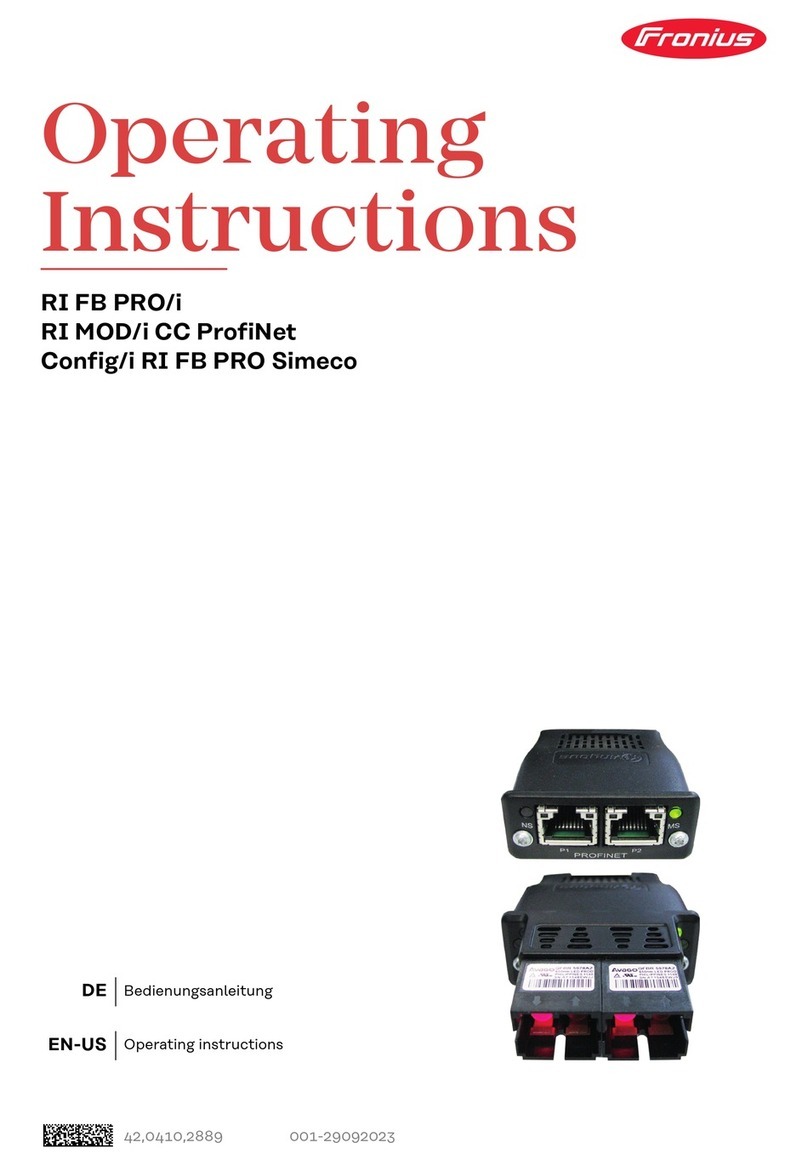FRO­NIUS RI FB PRO/i operating instructions