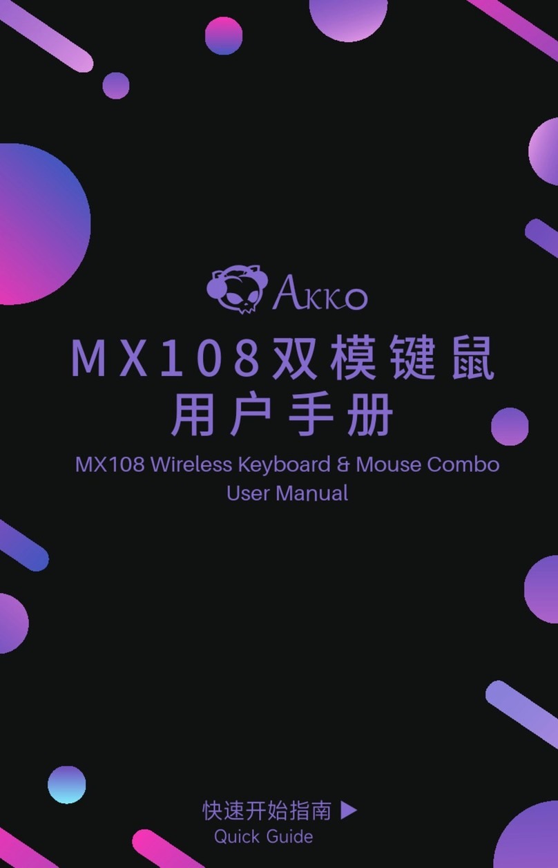 Akko MX108 User manual Akko MX108 User manual
