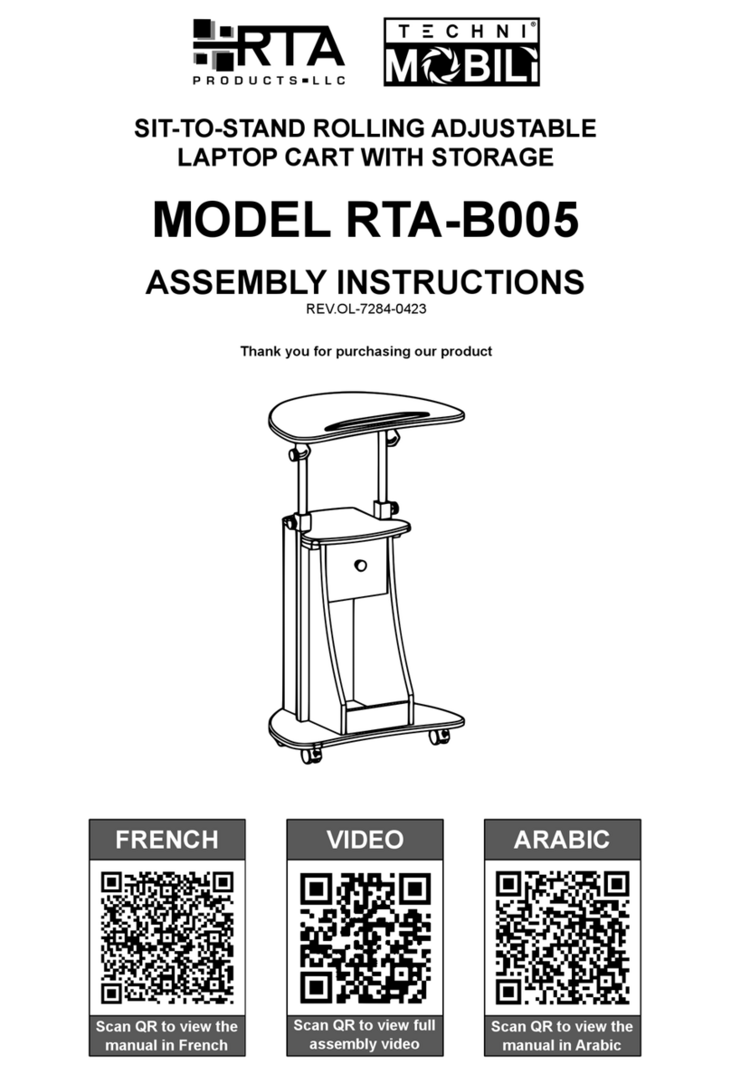 RTA Products TECHNI MOBILI RTA-B005 User manual