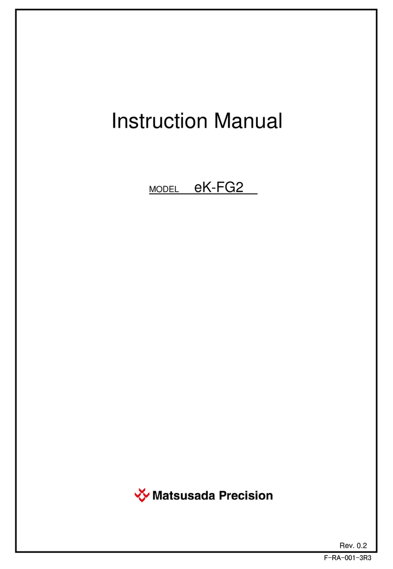 Matsusada Precision eK-FG2 instruction manual Matsusada Precision eK-FG2 instruction manual