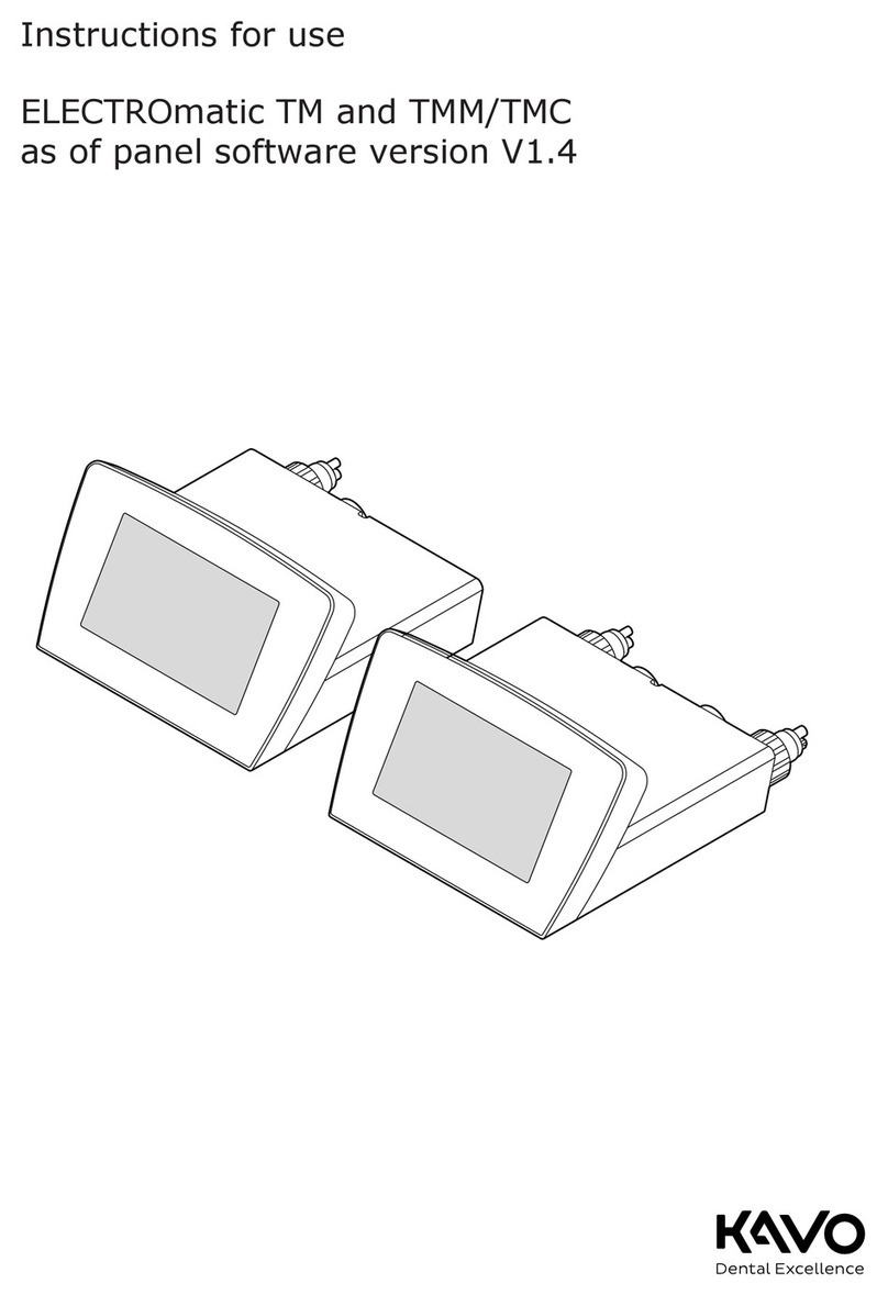 KaVo ELECTROmatic TM Instructions for use KaVo ELECTROmatic TM Instructions for use