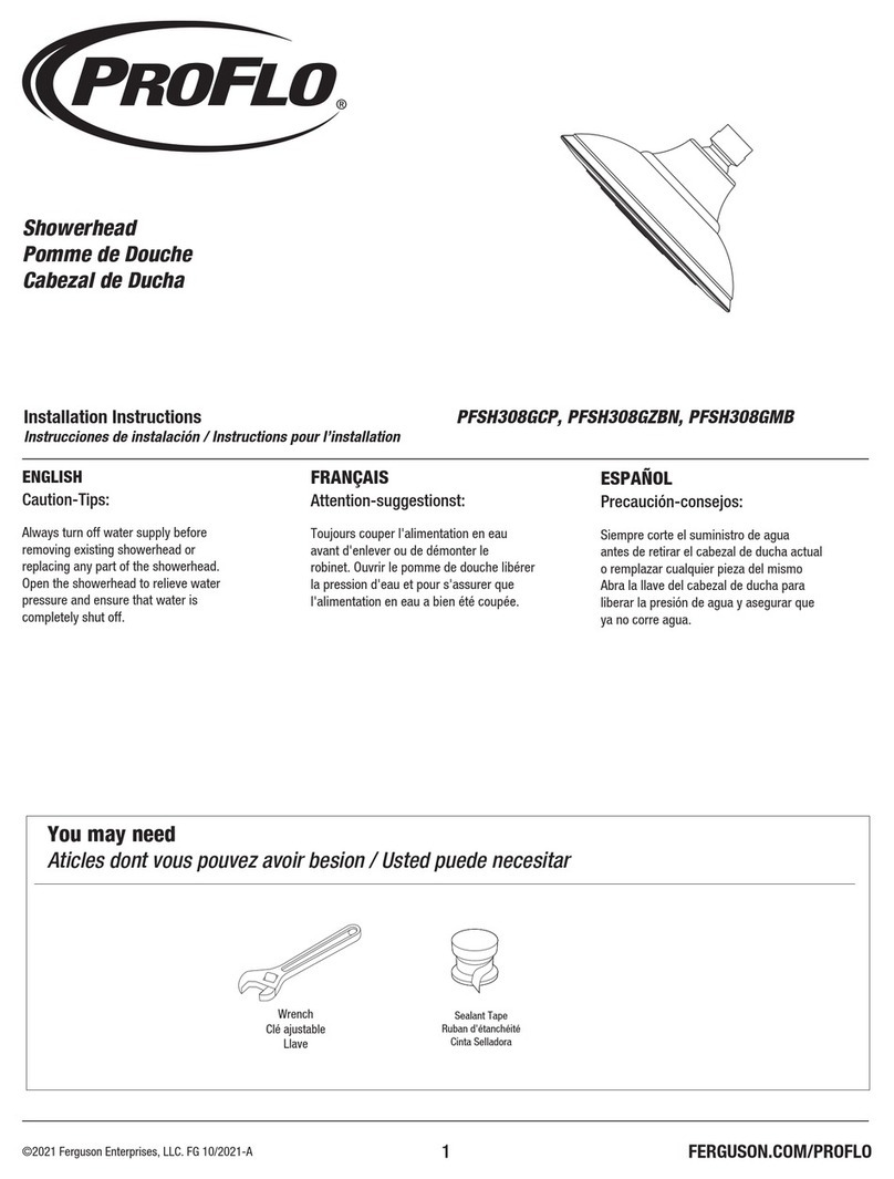 ProFlo PFSH308GCP installation instructions