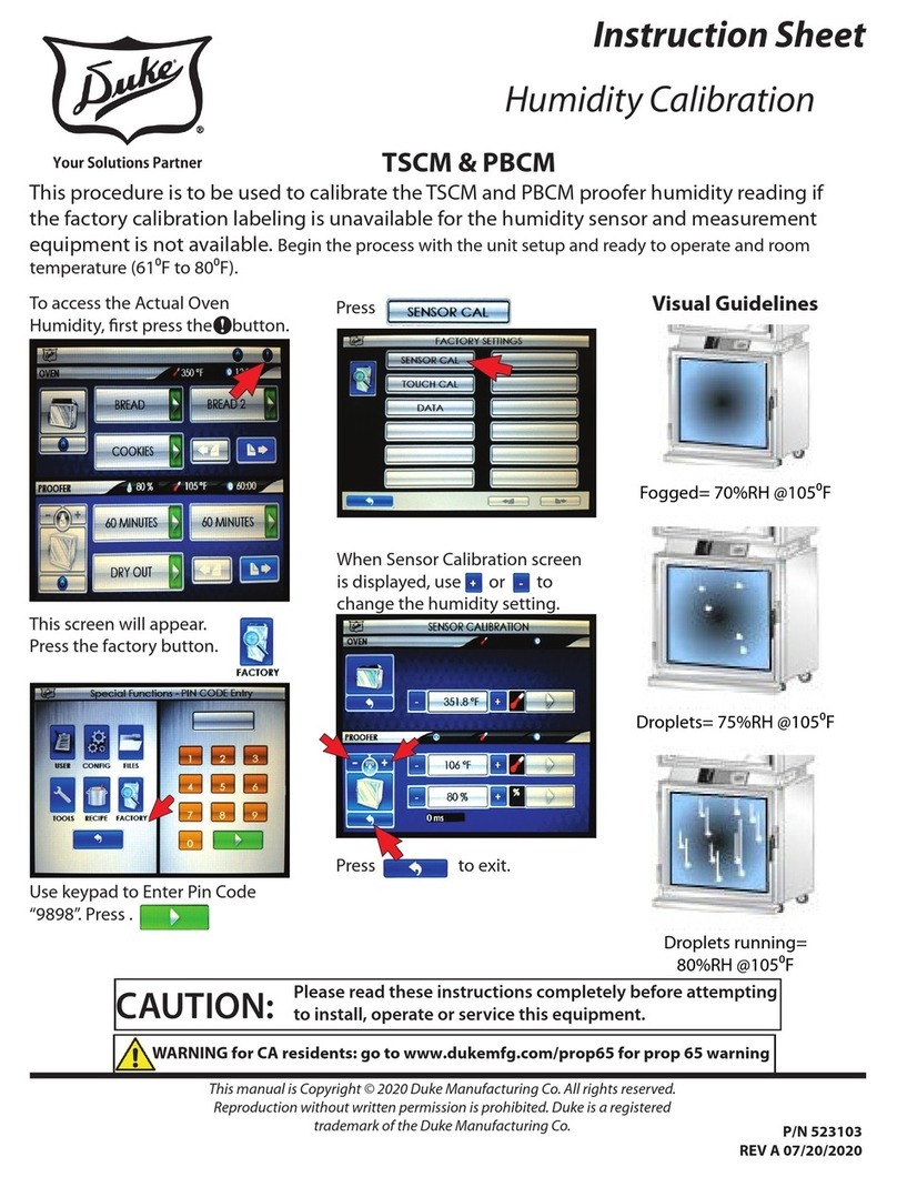 Duke TSCM instruction sheet