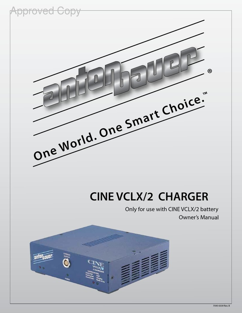 Anton/Bauer CINE VCLX/2 owner's manual Anton/Bauer CINE VCLX/2 owner's manual
