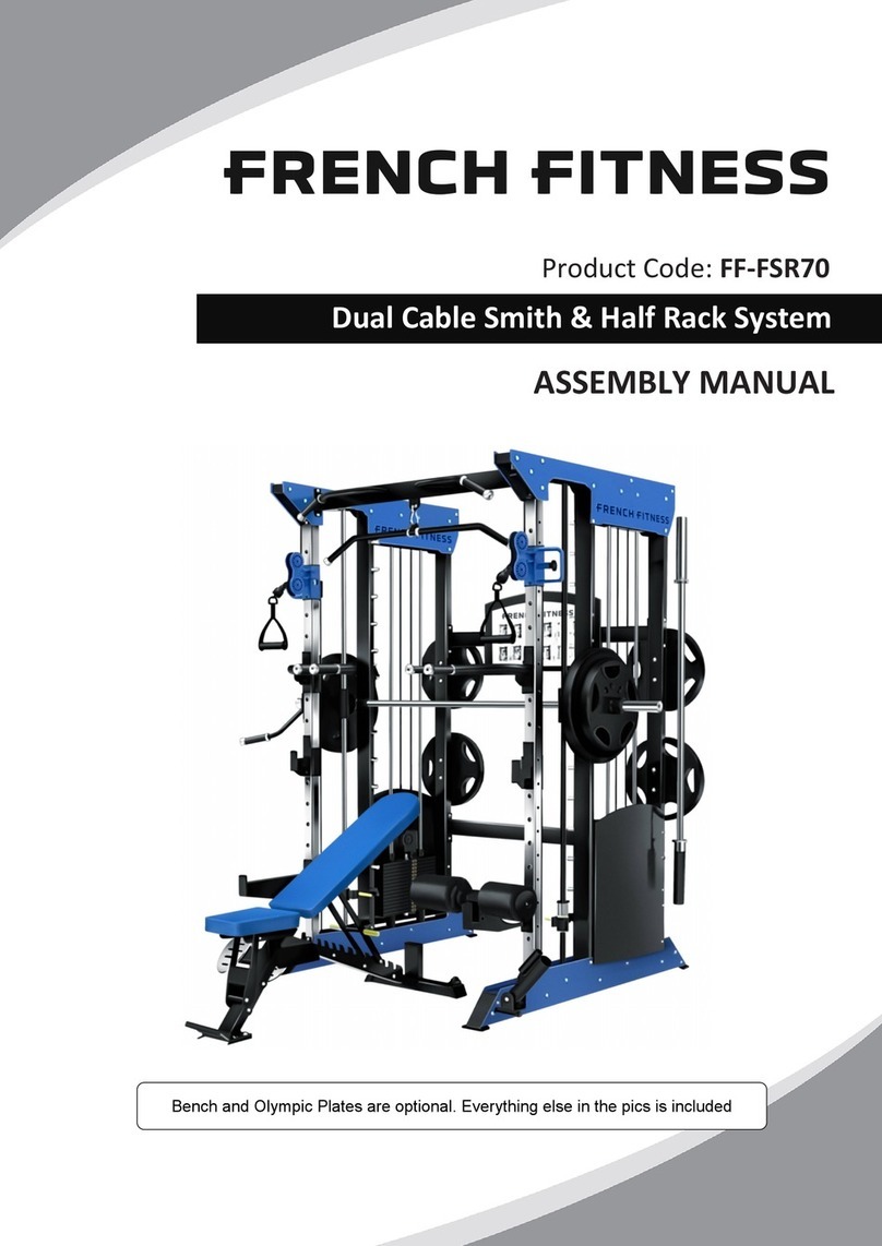 FRENCH FITNESS FF-FSR70 Assembly manual