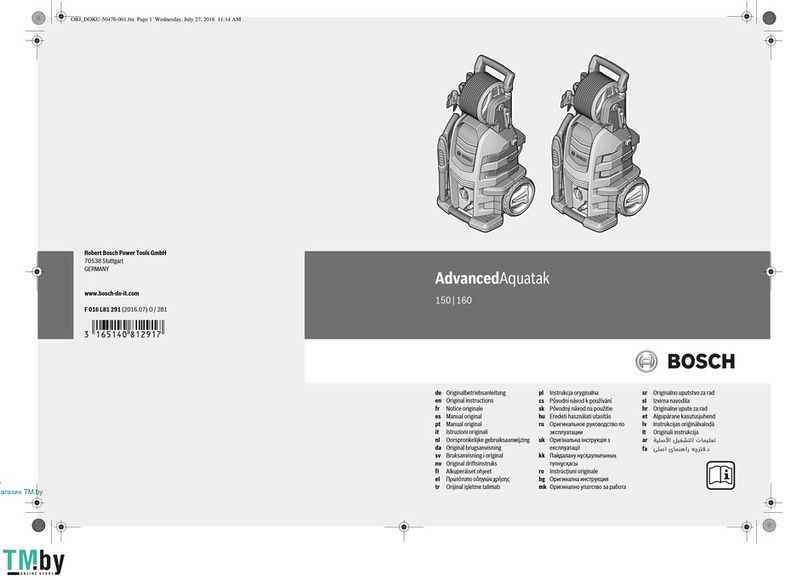 Bosch Advanced Aquatak 150 Original instructions Bosch Advanced Aquatak 150 Original instructions