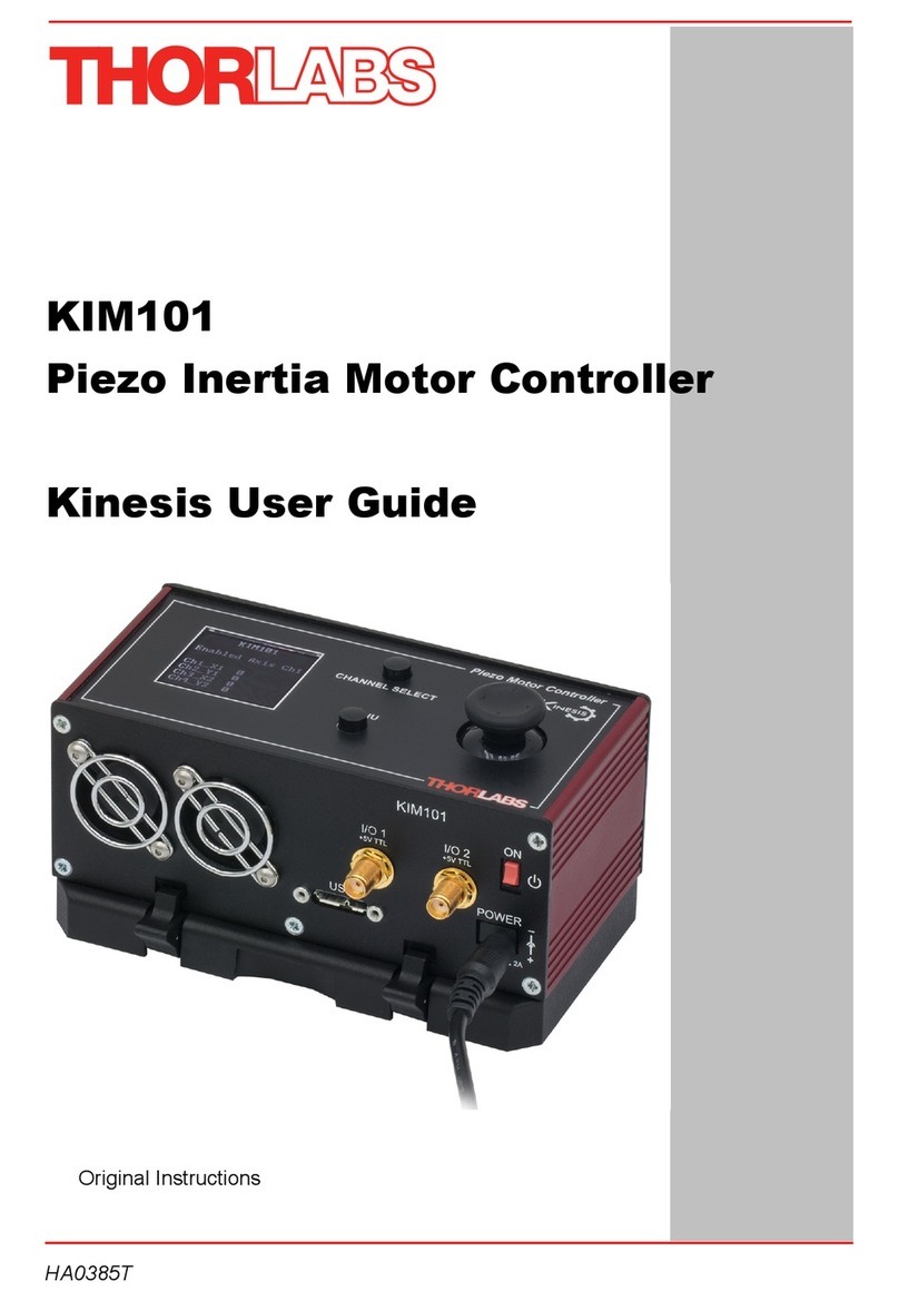 THORLABS KIM101 User manual