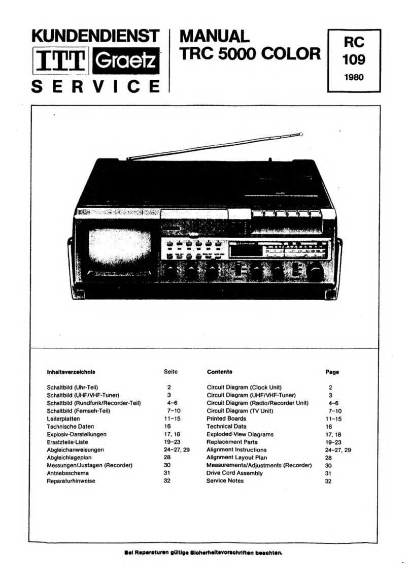 ITT TRC 5000 COLOR manual
