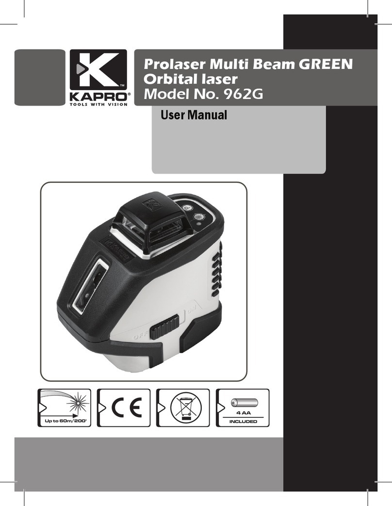 Kapro Prolaser Multi Beam GREEN Orbital laser User manual