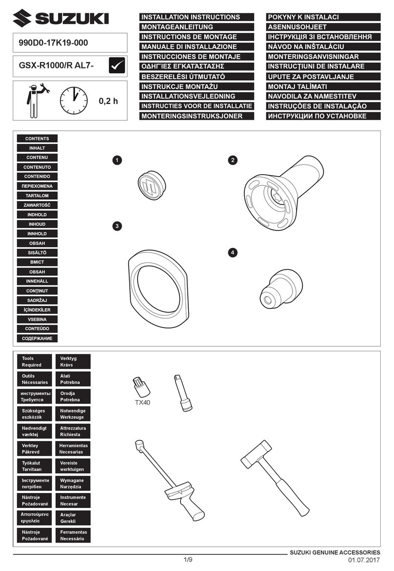 Suzuki 990D0-17K19-000 installation instructions