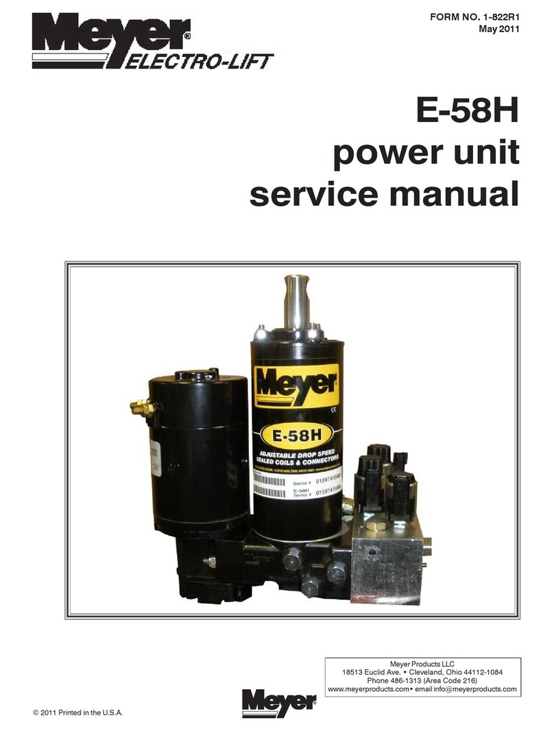Meyer E-58H Service manual