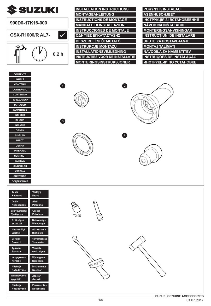 Suzuki 990D0-17K16-000 installation instructions