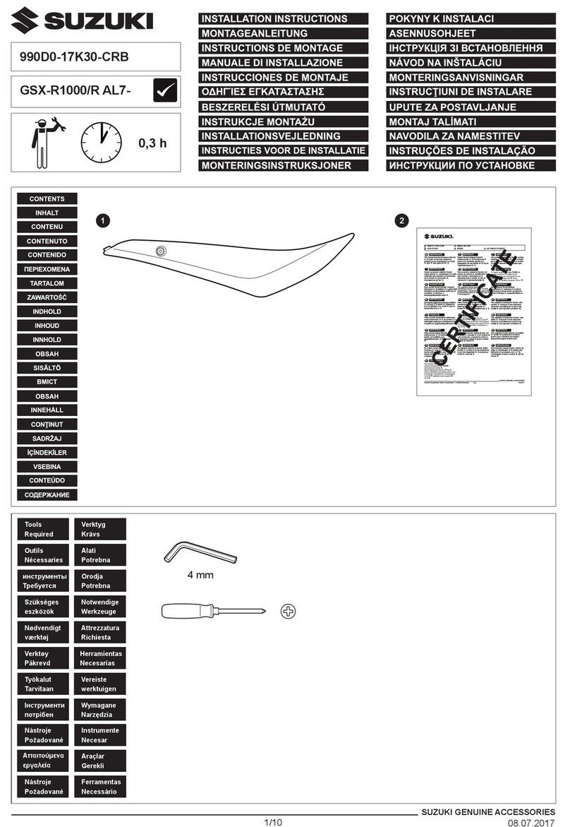 Suzuki 990D0-17K30-CRB installation instructions