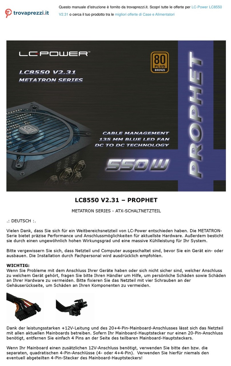 LC-POWER LC8550 User manual