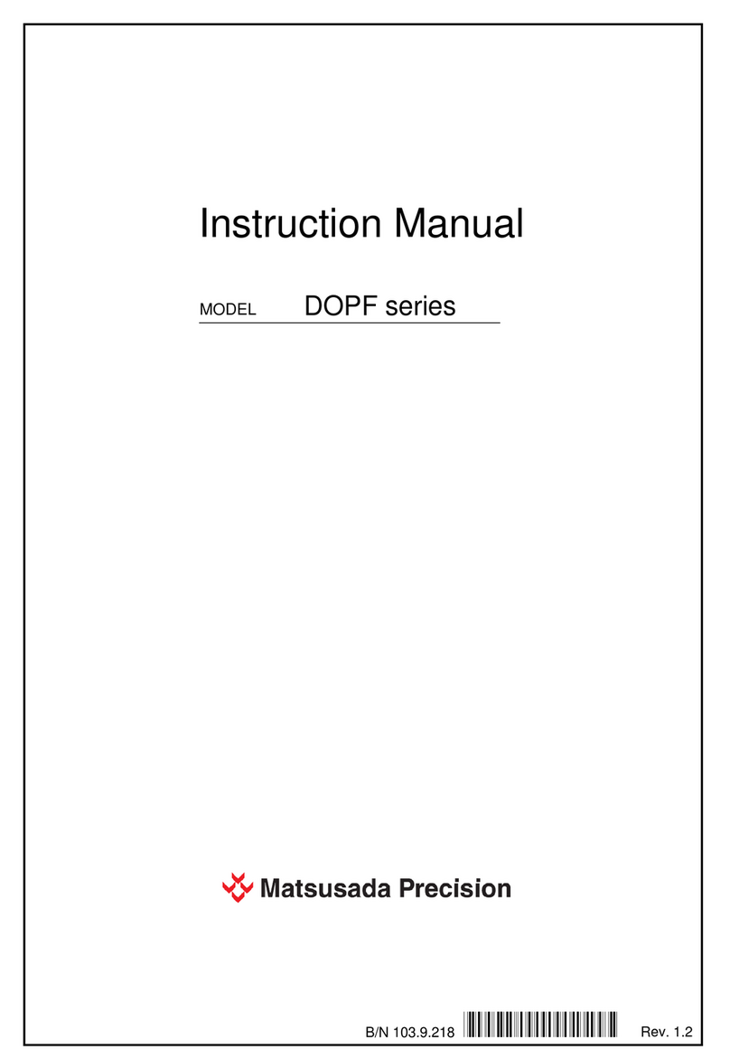Matsusada Precision DOPF Series User manual
