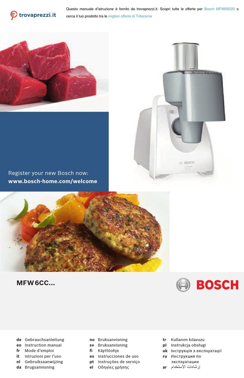 Bosch MFW66020 User manual