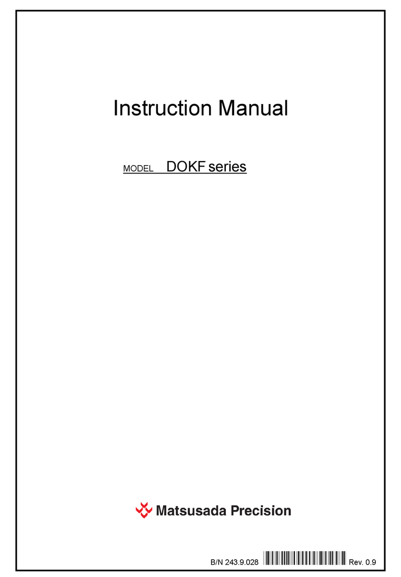 Matsusada Precision DOKF Series User manual Matsusada Precision DOKF Series User manual