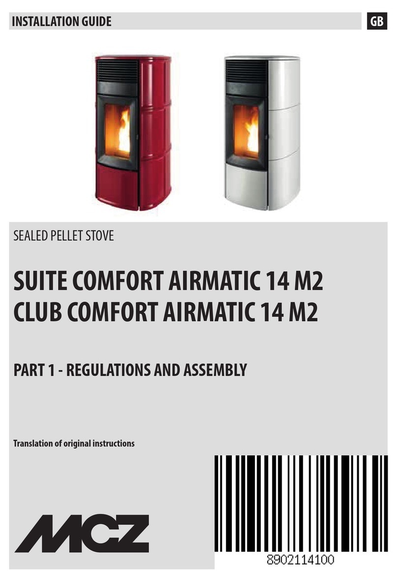 MCZ SUITE COMFORT AIR 14 M2 installation guide