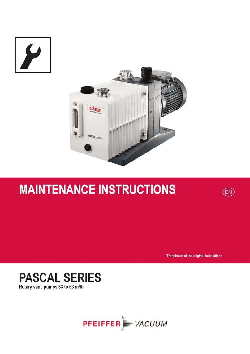 Pfeiffer Vacuum Pascal Series Maintenance Instruction Pfeiffer Vacuum Pascal Series Maintenance Instruction