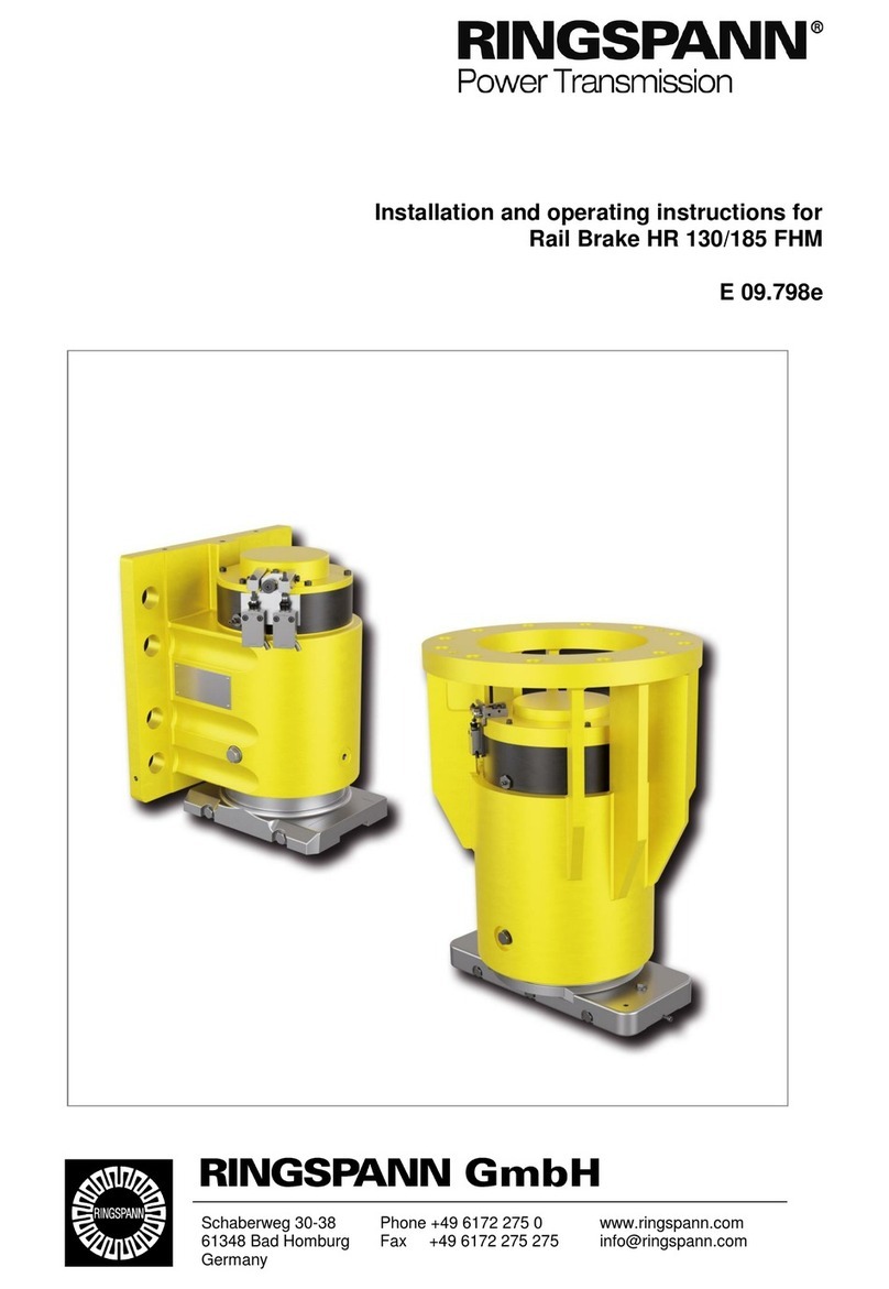 RINGSPANN E 09.798e Installation and operating instructions