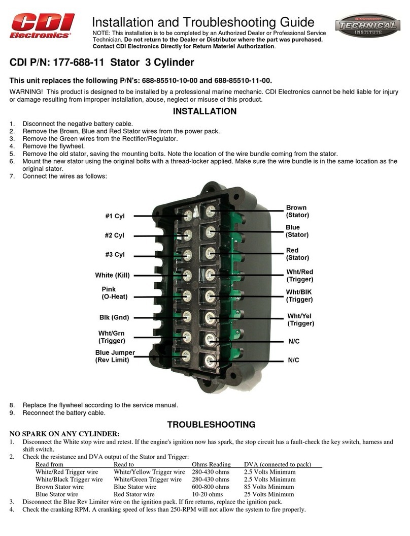 CDI 177-688-11 Installation and troubleshooting guide