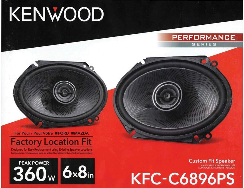 Kenwood PERFORMANCE KFC-C6896PS User manual